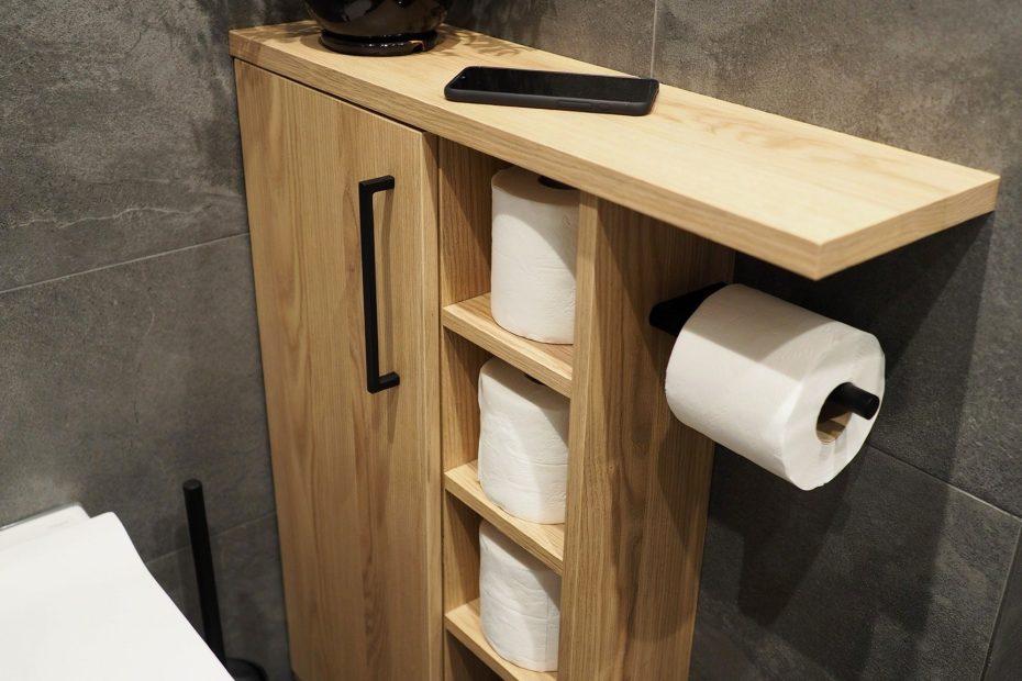 Rustic Wood Toilet Paper Holder | Small Half Bathroom Decor on a Budget | Etsy Find