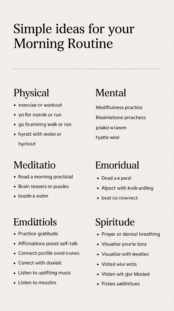 Simple Morning Routine Ideas for Glowing Skin and Mental Wellness