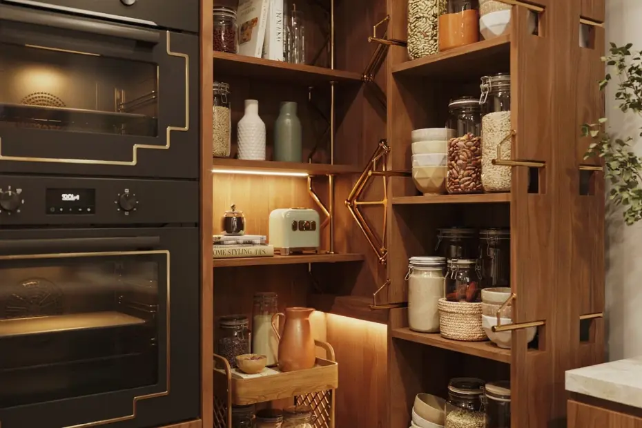 Kitchen Storage Organization | Smart Shelving & Pull-Out Drawers for Clutter-Free Cooking | Cozy Home Styling