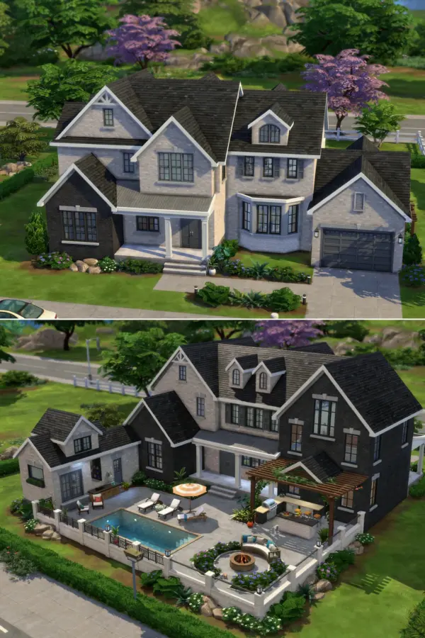 Large Family Cottage Sims 4 Build | Cozy Home Design for 8 Sims